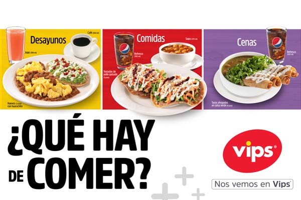 Vips Lanza Menú ¿Qué Hay De Comer? Para Personas Que Comen Fuera De Casa